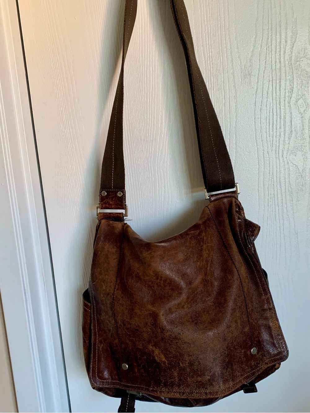 “COACH” Crazy Trio SALE Leather Messenger Bag Billfold & leather coin purse incl